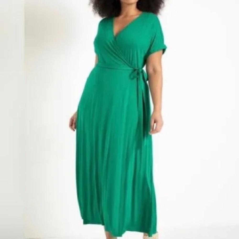 Eloquii Green Maxi Dress